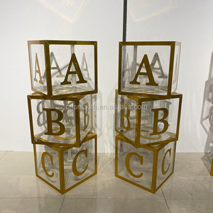 Letras de Bloques Acrílicas Grandes para Decoración de Fiestas de Baby Shower y Cumpleaños - Product Image 2