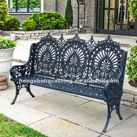 Banc en métal banc de jardin extérieur