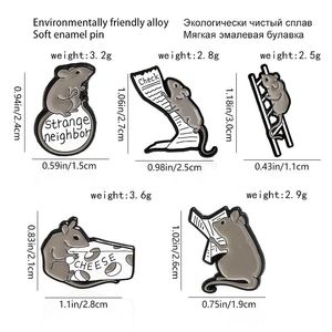 Spilla con spilla per animali da <span class=keywords><strong>notte</strong></span> spilla con smalto di topo - Product Image 6