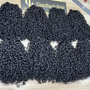 100g de mèches de cheveux humains vierges, qualité 15A, cheveux humains non traités, <span class=keywords><strong>tissage</strong></span> de cheveux cambodgiens bruts, boucles birmanes, mèches - Product Image 4