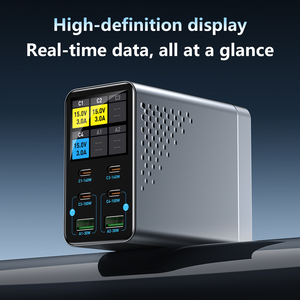 <span class=keywords><strong>Chargeur</strong></span> rapide 540W PD 3.1, <span class=keywords><strong>chargeur</strong></span> de bureau multiport 4C2A, affichage intelligent, <span class=keywords><strong>chargeur</strong></span> GaN pour ordinateur <span class=keywords><strong>portable</strong></span>, téléphone <span class=keywords><strong>portable</strong></span>, CE/FCC/UL/ROHS - Product Image 5