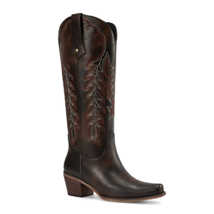 WETKISS-<span class=keywords><strong>Bottes</strong></span> de cowgirl brodées <span class=keywords><strong>western</strong></span> à talon épais, style rétro des années 70, pour femmes, Offre Spéciale - Product Image 1