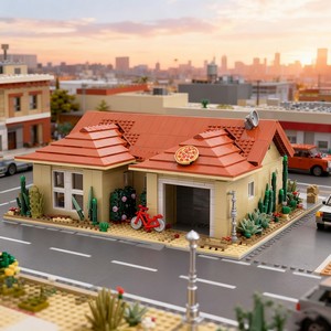 Funbuild bloques de construcción juguete <span class=keywords><strong>Breaking</strong></span> <span class=keywords><strong>Bad</strong></span> <span class=keywords><strong>Walter</strong></span> White House modelo bloques modelo ladrillos conjunto niños juguetes educativos para regalo - Product Image 6