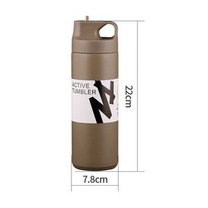 Botella de Agua Deportiva Aislada, Unisex, de Doble Acero Inoxidable, Portátil, para Gimnasio, Camping y Actividades al Aire Libre, Directo de Fábrica - Product Image 3