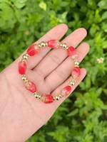 Vente en gros de bijoux, bracelet en acier inoxydable pour femmes et filles, charme à la mode, perle, bracelet