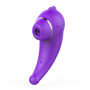 Vibrator penghisap klitoris Mini, Vibrator mulut licin lidah bergetar untuk wanita