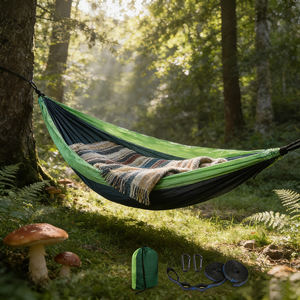 Amaca Sospesa da Esterno Multiuso in Nylon Paracadute 100% Leggero per 2 Persone - Vendita all'Ingrosso - Product Image 1