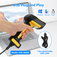 Lecteur de codes-barres industriel YHD-8800D, haute précision, décodage de codes DPM métalliques, scanner de codes-barres 2D