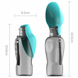 800ml tragbare Hunde wasser flasche für kleine mittelgroße Hunde Outdoor Travel Trinkschale Welpe Cat Feeder Pet Labrador Zubehör - Product Image 2