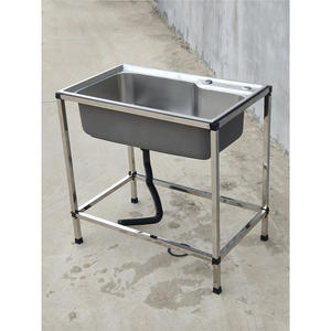 Fregadero de Cocina Lida de Acero Inoxidable, de Una Sola Cubeta, D35, con Grifo, Independiente, Superficie Pulida - Product Image 2