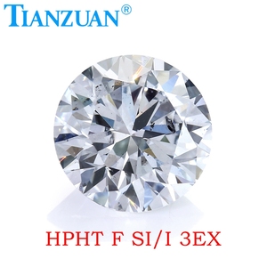 F color 2.2ct i2 claridad HPHT diamante 3EX corte forma redonda <span class=keywords><strong>GEMID</strong></span> certificado laboratorio cultivado diamante piedra suelta - Product Image 2