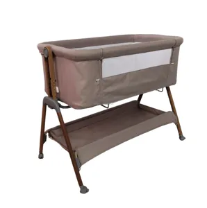 Custom Made Folding Newborn Kids Bed Crib Travelling Portable Adjustable Baby Crib Baby Bassinets European Baby Bedside Crib
