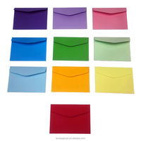 Enveloppe de bon cadeau coloré arc-en-ciel d'affranchissement à bas prix de Guangzhou enveloppe de carte de salaire personnalisée en papier C5 enveloppes d'emballage avec logo