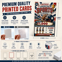 Nouveau style, thème football, logo personnalisé, impression numérique couleur CMYK, billets à révélation pour gagnants instantanés et gros gains