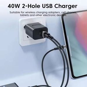 40W <b>USB</b> <b>Type</b> <b>C</b> Charger <b>Adapter</b> Dual Ports QC4.0 PD 20W Fast Charging Wall Charger for Phone 16 15 Xiaomi Huawei - Product Image 5