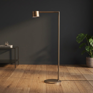 Lampadaire LED Nordique Moderne en Métal, Hauteur Réglable, Intensité Variable, Culot E27, Lumière Blanche Froide, Idéal pour la Décoration Intérieure, l'Entrepôt et le Hall d'Entrée - Product Image 4