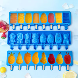 Moule en silicone pour glaces, fruits, animaux et formes géométriques, 8 cavités, sur mesure, pour décoration, moule en silicone pour fondant, moule 3D en silicone - Product Image 5