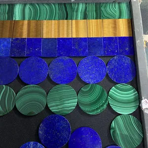 Lapis-lazuli à quatre feuilles, pierres précieuses rondes naturelles bleues, 8-20mm, vente en gros, livraison gratuite