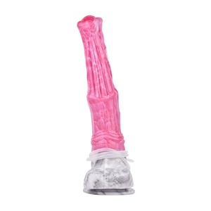Dildo de 12 pulgadas con forma de caballo rosa, eyaculador, de fantasía, tapón anal, masturbador, juguetes sexuales y juegos para adultos para mujeres, hombres y gays - Product Image 5