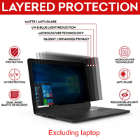Filtre de confidentialité anti-éblouissement pour ordinateur portable de 13.3 pouces Protecteur d'écran anti-lumière bleue pour écran large 16:10 moniteur Lcd