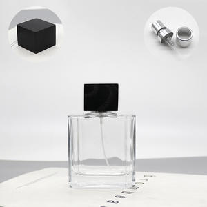 Botella de Perfume de Vidrio Vacía Cuadrada de Lujo con Fondo Grueso de 100 ml, Personalizable al por Mayor - Product Image 3