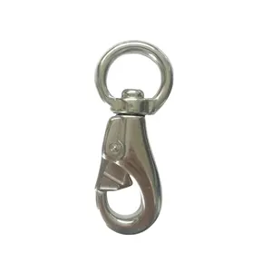 Stainless Steel Bull Eye Swivel Single Snap Hook dog leash Buckle