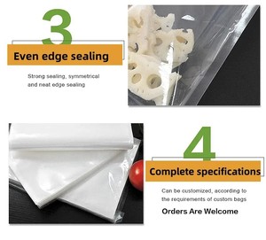 Sacs d'emballage PA/PE personnalisés, étanches à l'humidité, en gros, à bas prix, sacs sous vide transparents co-extrudés pour viande, noix, graines - Product Image 6