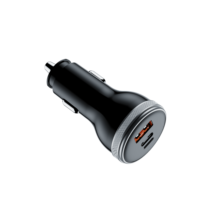 SUNDA 51W PD30W QC3.0 Pengisi Daya Mobil Cepat dengan Layar Digital 2-Port USB C Cargador Para Carro Adaptor Pemantik Rokok untuk iPhone