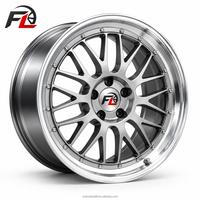 عجلات شبكية من قطعتين مصقولة الحواف مقاس 18 و19 و20 بوصة 5x112 5x120 لسيارات BMW وAudi وBenz