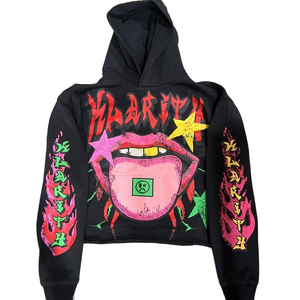 Sudadera con Capucha de Manga Larga, Estilo Hip Hop Europeo Americano, a la Moda, Divertida, 100% Algodón, Corte Holgado, Diseño 3D - Product Image 1