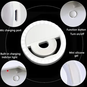Nouvelle Lampe Annulaire LED Professionnelle pour Maquillage, Clip-On, Idéale pour Selfie Smartphone, Accessoire de Télé<span class=keywords><strong>phone</strong></span> Portable pour Filles - Product Image 4