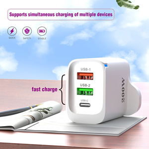 200W 플러그 3 포트 EU 미국 영국 USB 타입 C 블록 아이폰 17 16 15 14 13 12 프로 최대 샤오미 삼성 고속 충전 전화 벽 충전기 - Product Image 4