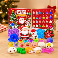 Édition Spatiale de Noël avec 24 Jouets Squishy Fidget en Boîte Mystère pour Enfants – Cadeaux de Noël et Amusement