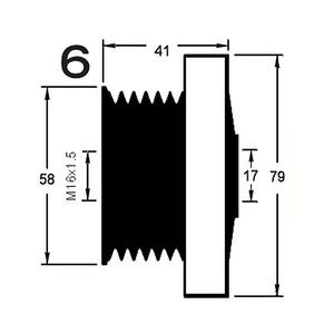 Dispositivo a Ruota Libera per Alternatore Compatibile con DACIA LOGAN 1.4 (LSOA, LSOC, LSOE, LSOG) Benzina (KW: 55, CV: 75) da - Product Image 3