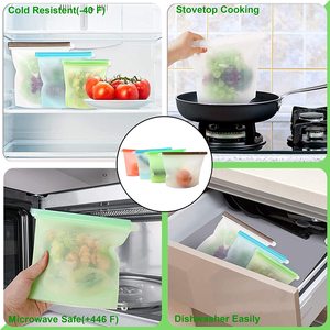 في حاوية سيليكون ، أكياس قابلة لإعادة الاستخدام لتخزين الفريزر - Product Image 5
