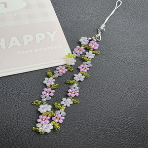 Cinturino per cellulare Chic da <span class=keywords><strong>donna</strong></span> con perline a farfalla con perline e perline per <span class=keywords><strong>telefono</strong></span> in acrilico custodia per <span class=keywords><strong>telefono</strong></span> con catena Chic - Product Image 5