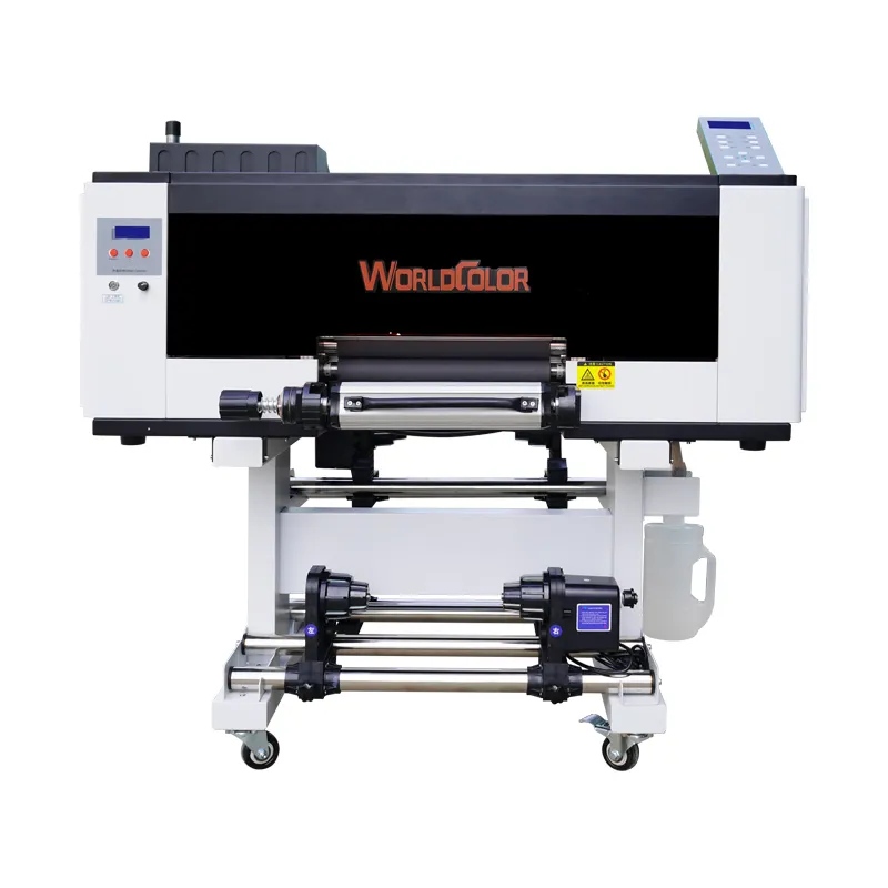 30cm A3 UV DTF Printer with laminator Small AB Film UV DTF Sticker Printer for Glass Plastic Leather Wood