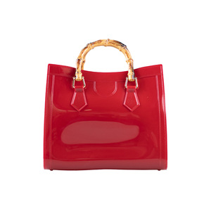 Bolso <span class=keywords><strong>de</strong></span> Mano <span class=keywords><strong>de</strong></span> PVC con Asa <span class=keywords><strong>de</strong></span> Bambú, Bolso <span class=keywords><strong>de</strong></span> Noche Versátil y Moderno, Resistente a la Suciedad, Fácil <span class=keywords><strong>de</strong></span> Lavar, Bolso <span class=keywords><strong>de</strong></span> Verano, Personalizable - Product Image 3