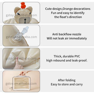 Plaj Capybara yüzme havuzu şişme şezlong sal ağır yetişkinler çocuklar su oyuncakları şişme havuz yüzer - Product Image 3