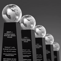 Globe de cristal noir créatif personnalisé trophée sport rencontre médaille de champion pour l'action de basket-ball fait pour les compétitions