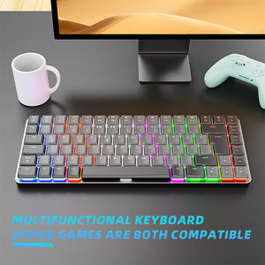 <span class=keywords><strong>Clavier</strong></span> AZERTY personnalisé espagnol <span class=keywords><strong>arabe</strong></span> profil bas 84 touches <span class=keywords><strong>en</strong></span> aluminium RGB <span class=keywords><strong>clavier</strong></span> de jeu rouge/marron interrupteur <span class=keywords><strong>clavier</strong></span> mécanique - Product Image 6