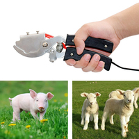 Pince de cautérisation électrique pour couper les queues de porcelets, avec poignée en acier inoxydable, ciseaux de stérilisation sans saignement pour élevage