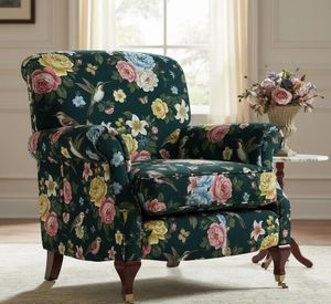 Tela de tapicería moderna con estampado floral y de aves por yarda, textil artístico botánico de vida silvestre para sofá, sillón y cojines. - Product Image 4