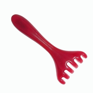 Red toothed resin massager massage tool spa tool <b>back</b> massage tool - Product Image 4