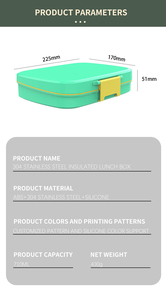 Récipient <span class=keywords><strong>de</strong></span> stockage pour enfants en gros Boîte pour bébé personnalisée Contenants alimentaires à bento Boîte à lunch en métal Boîte à lunch en acier inoxydable 304 Sans BPA - Product Image 5