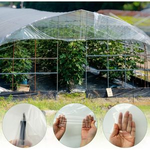 Film plastique pour serre 6 mil 1326 pieds transparent haute résistance pour couverture de ferme et de jardin - Product Image 1