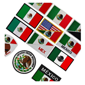 Durable coser en PVC Bandera de México insignia de moral táctica bandera <span class=keywords><strong>mexicana</strong></span> bordado hierro en parche para sombreros mochila camisa - Product Image 1
