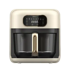 Chinese High Quality General Electric Round Deep Hot Multi Oil Free Air Fryer With Touch Screen Display