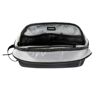 Tas Organizer kosmetik, tas pengatur perlengkapan mandi Digital Kosmetik lapisan ganda untuk perjalanan dan bisnis
