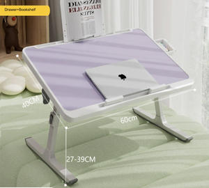 그레이트 록 도매 조절 가능한 MDF 노트북 테이블-접이식 침대 책상 트레이 (작업, 공부, 침대에서 아침 식사용) - Product Image 3